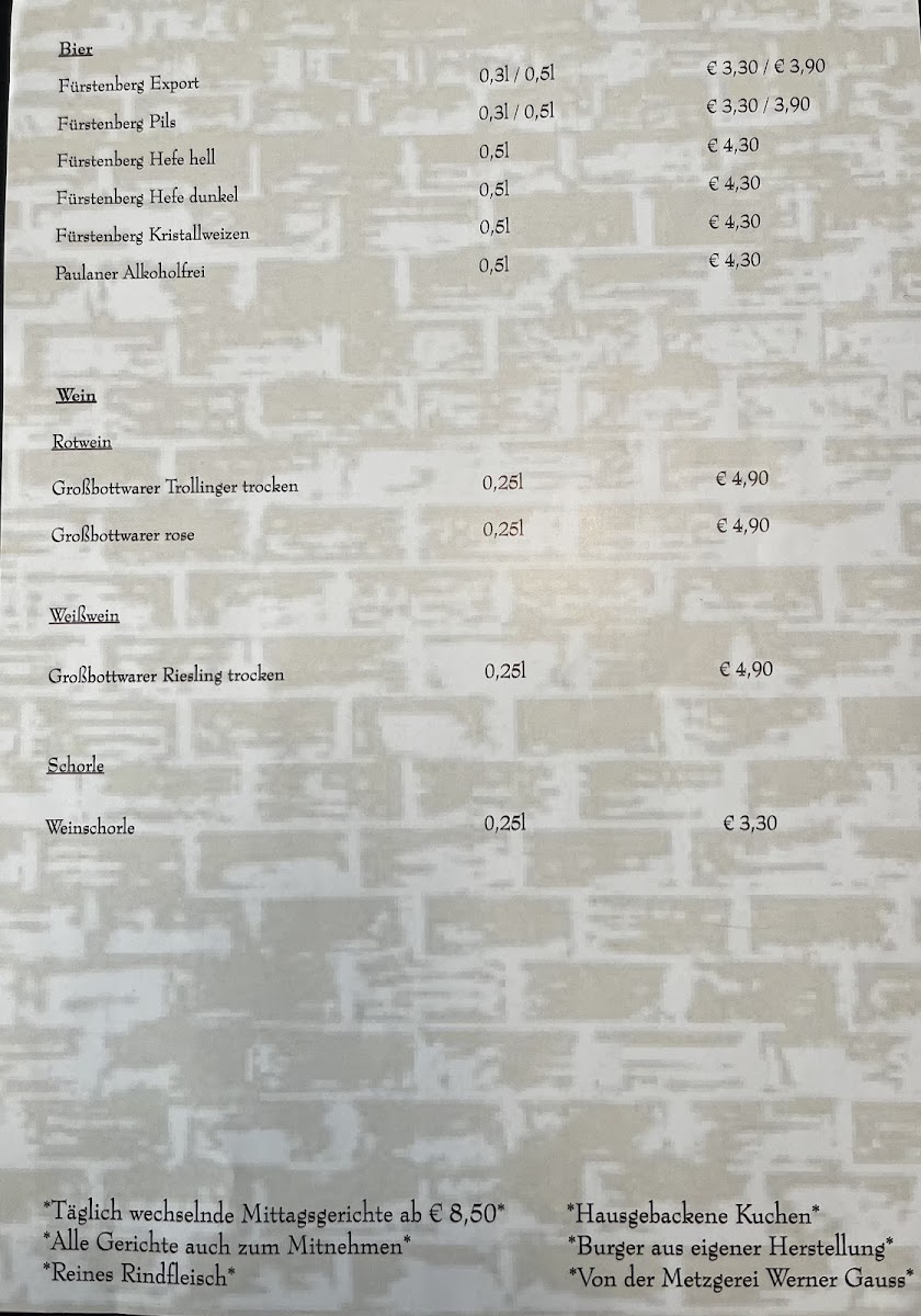 Anna's kloiner Hirsch Photo Menu 5
