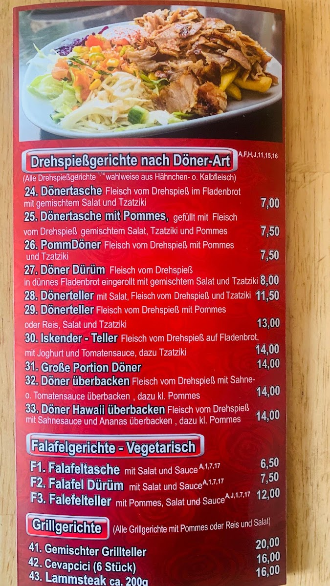 Kommern Grillcenter Photo Menu 4