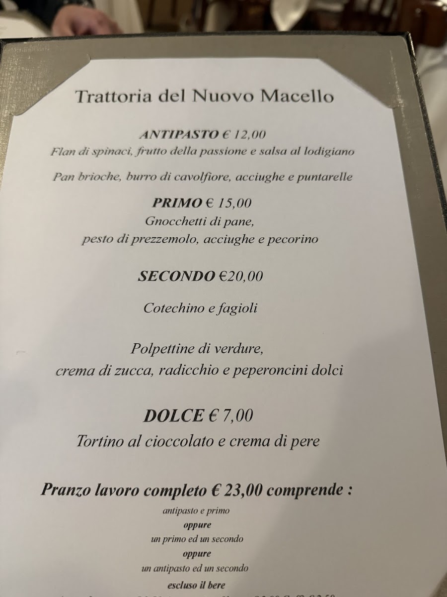 Trattoria del Nuovo Macello Photo Menu 6