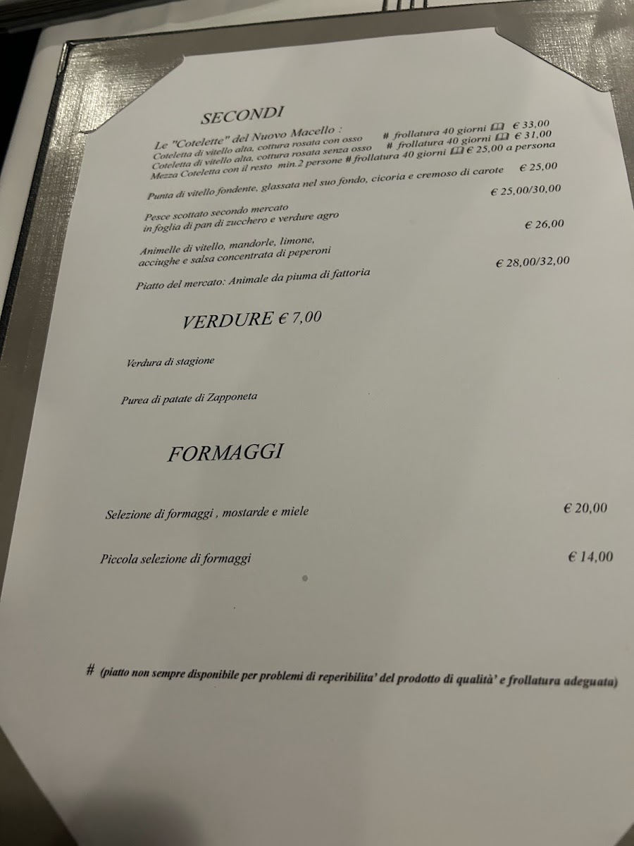 Trattoria del Nuovo Macello Photo Menu 7
