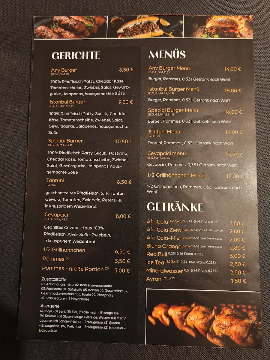 ANY STREETFOOD Photo Menu 2