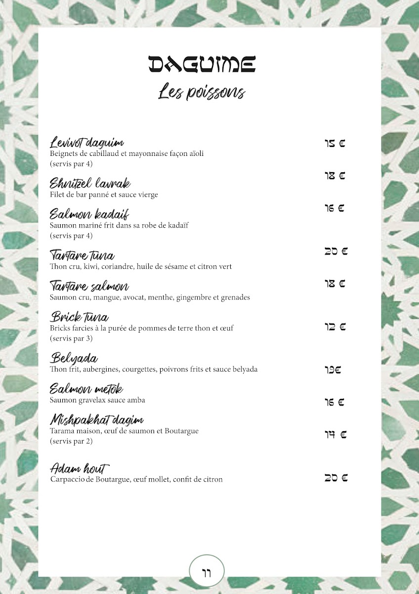 Saba Levallois Photo Menu 3