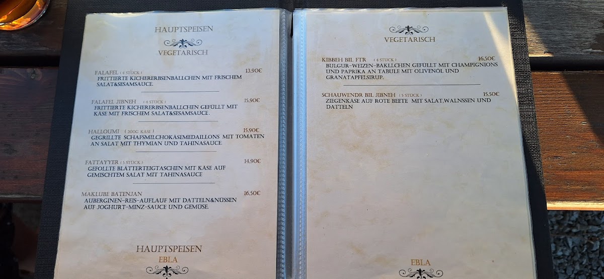 Restaurant Ebla Photo Menu 2