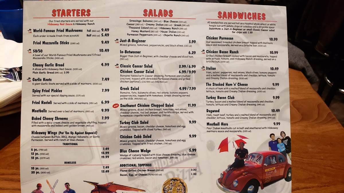 Hideaway Pizza Photo Menu 4