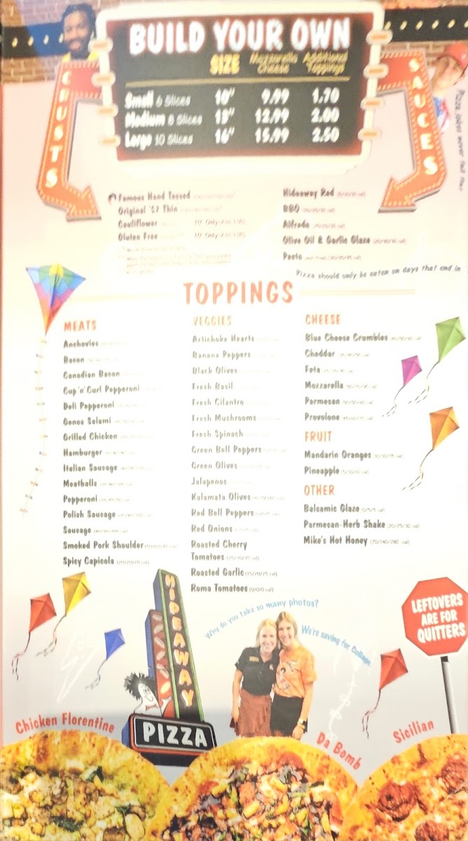 Hideaway Pizza Photo Menu 6