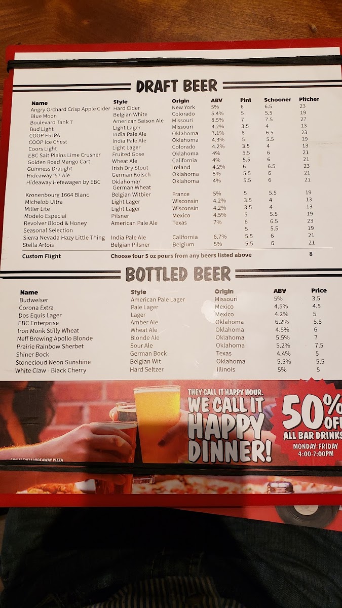 Hideaway Pizza Photo Menu 9