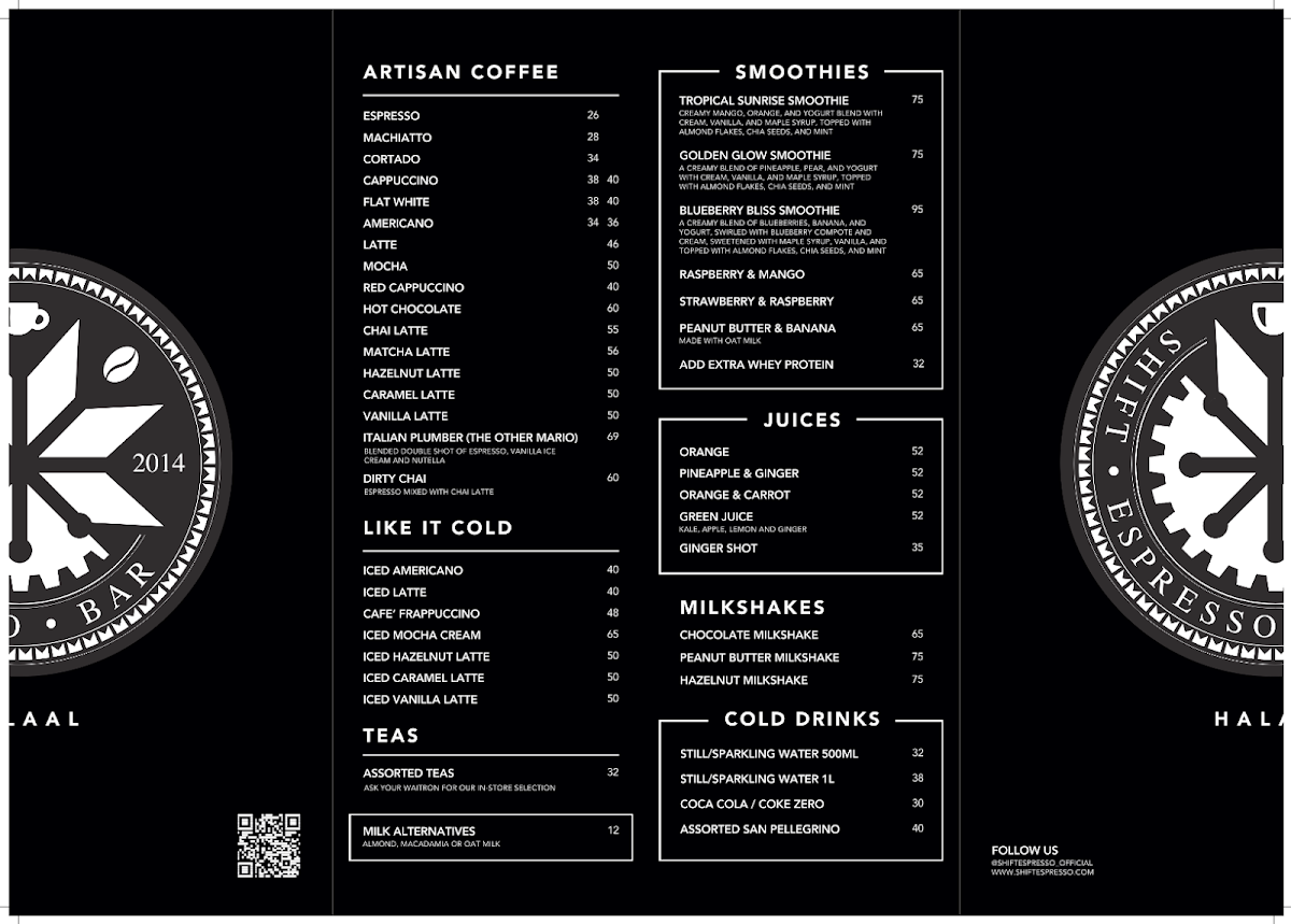 Shift Espresso Bar | Icon Building Photo Menu 1