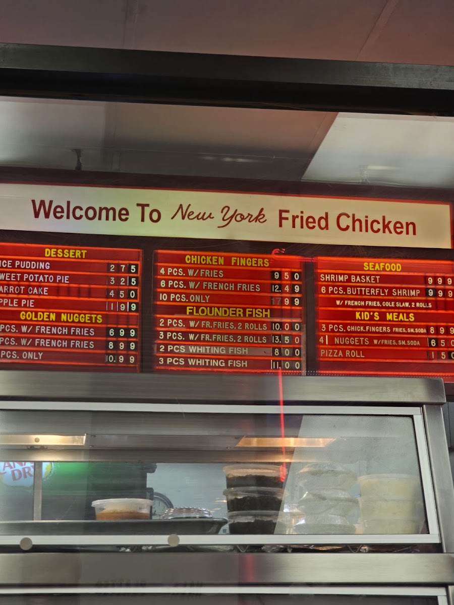 N Y Fried Chicken Photo Menu 2