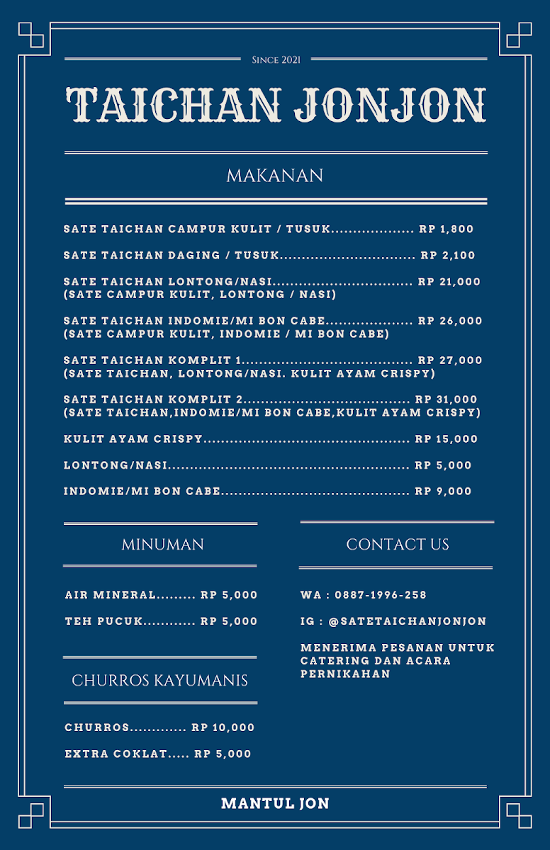 Sate Taichan Jonjon Photo Menu 1