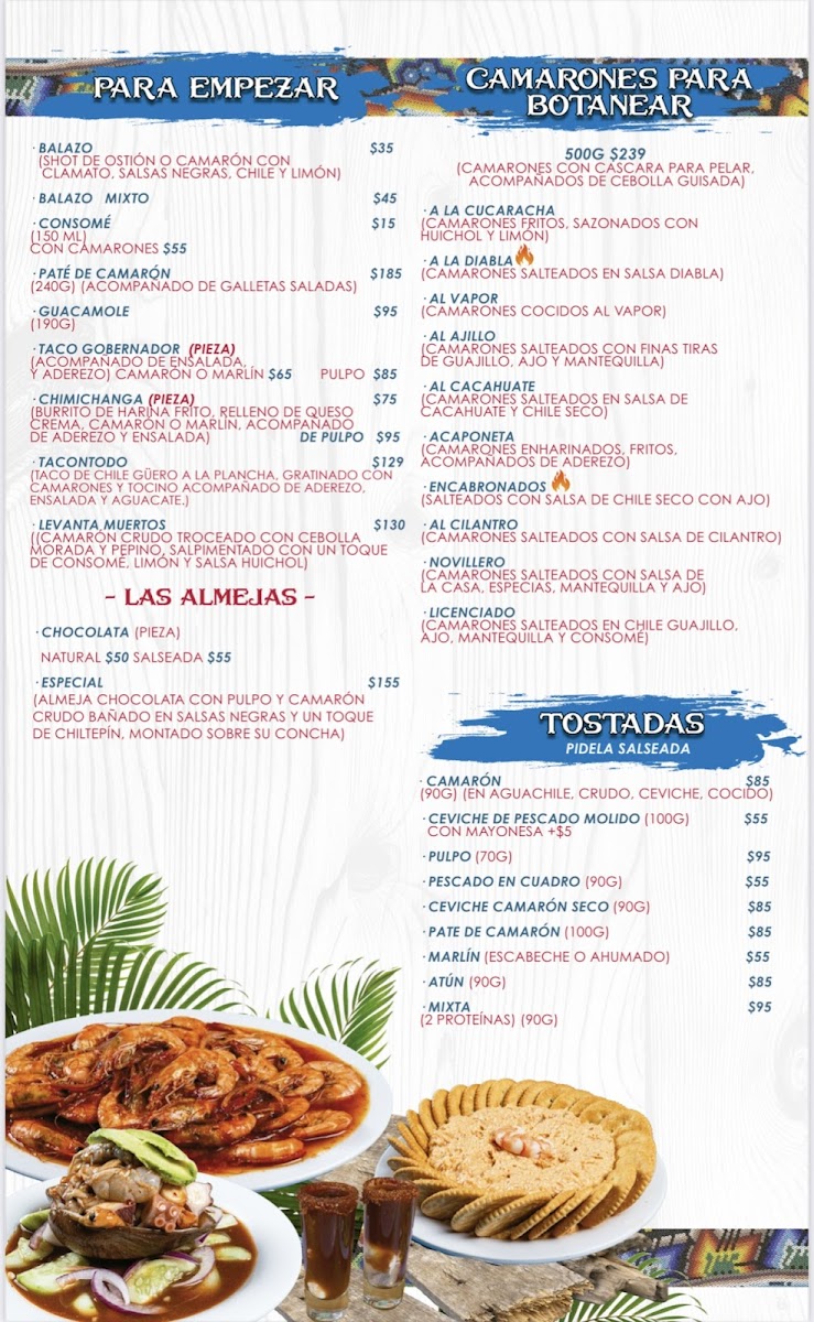 Mariscos Los Remedios Photo Menu 1