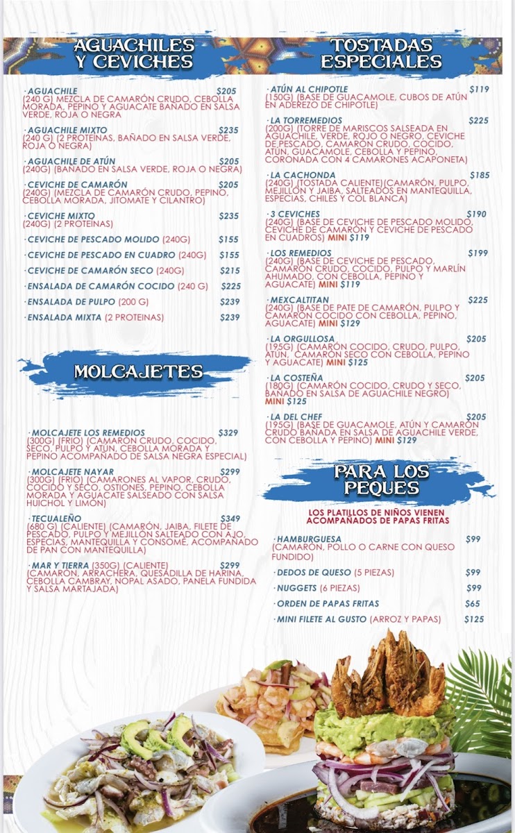 Mariscos Los Remedios Photo Menu 2
