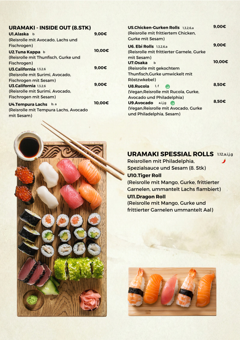 Dong Que - Sushi & Vietnamese Fusion Restaurant Photo Menu 10