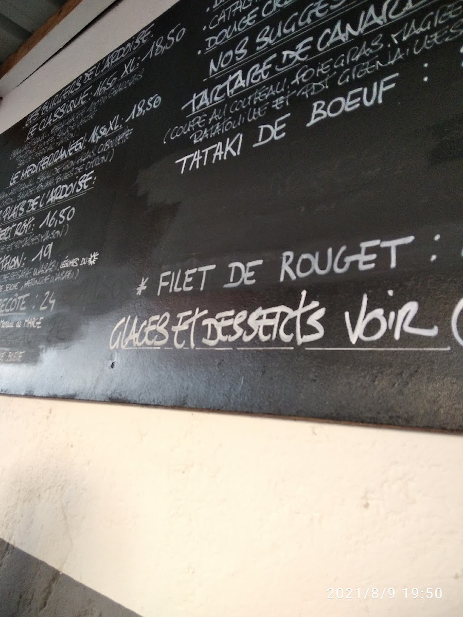 L'Ardoise - Cuisine Libre Photo Menu 3