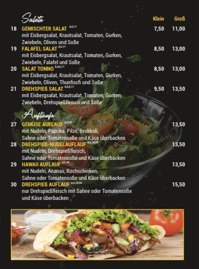 Aspendos Schnellrestaurant Döner & Pi Photo Menu 1