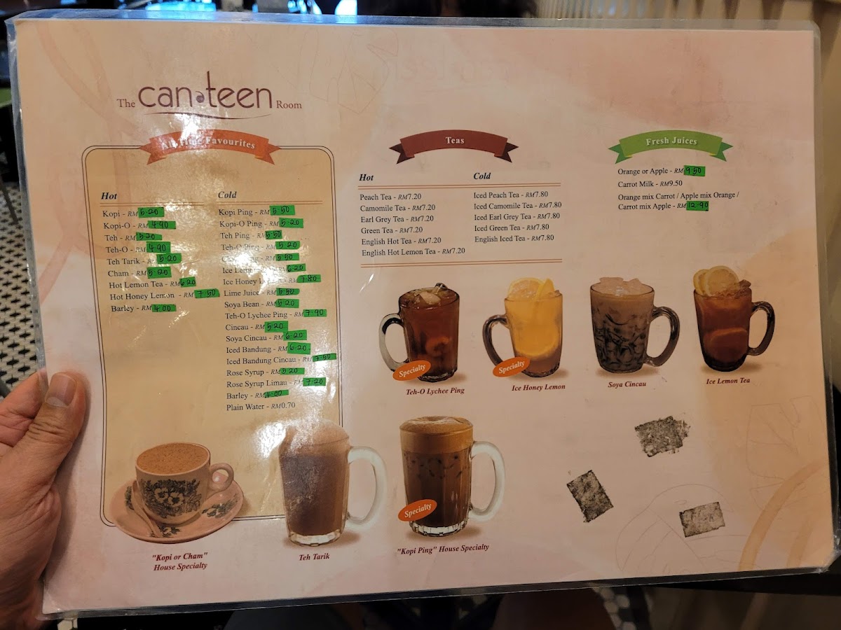 The Canteen Room Photo Menu 4