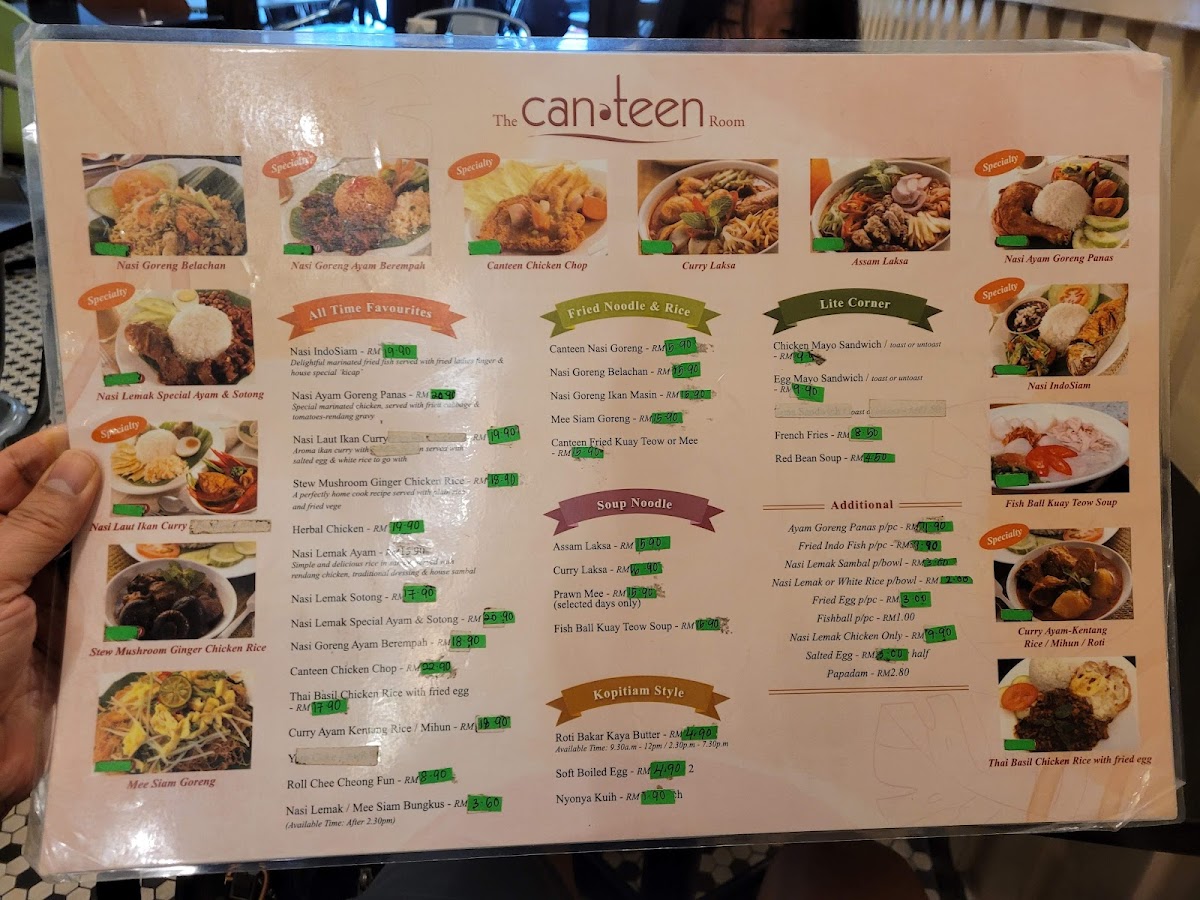 The Canteen Room Photo Menu 5
