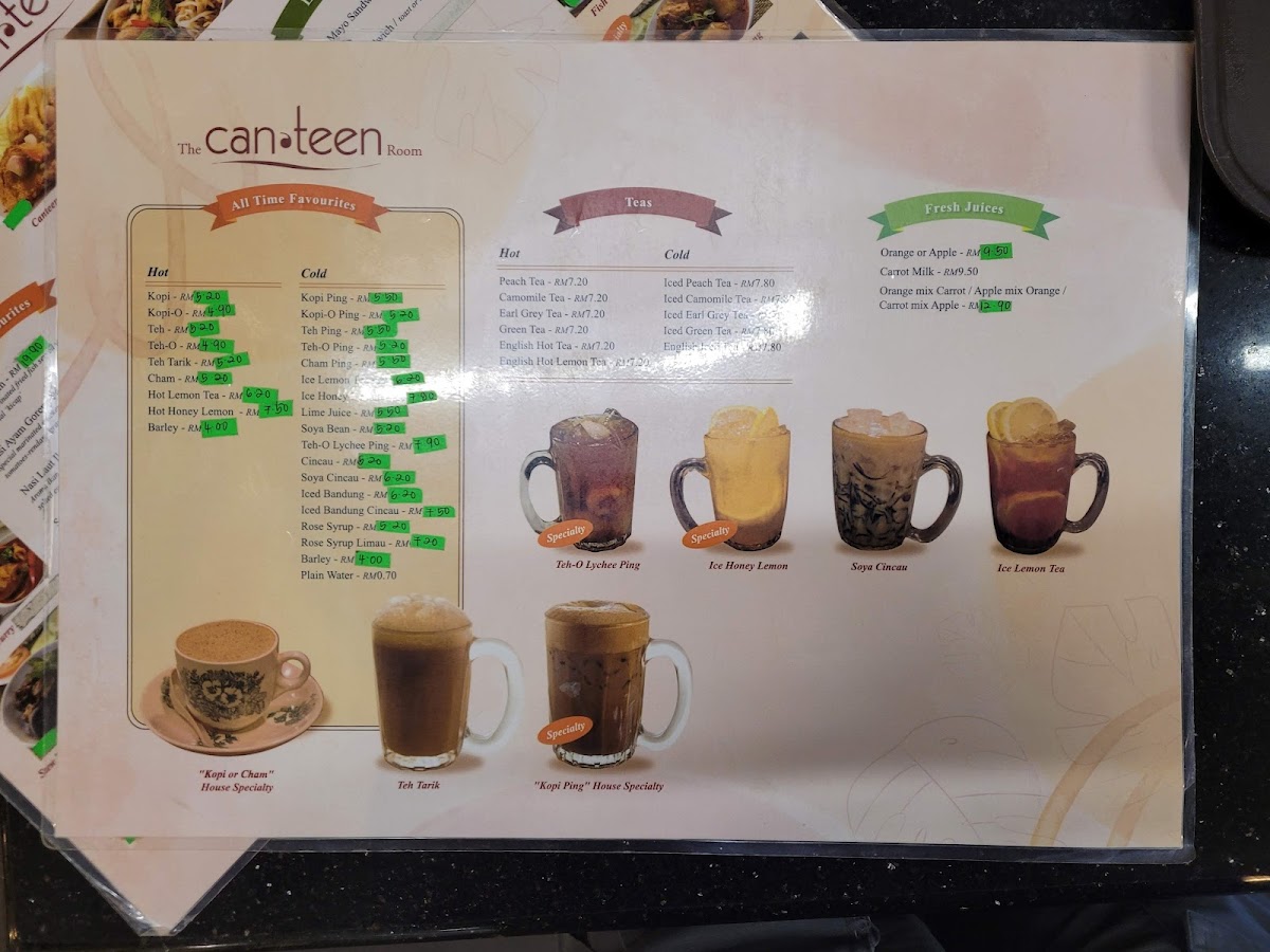The Canteen Room Photo Menu 6