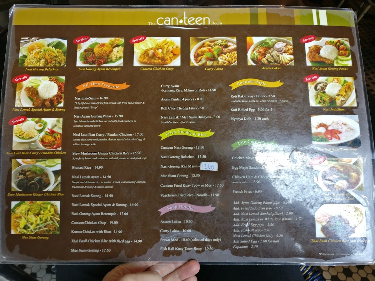 The Canteen Room Photo Menu 7