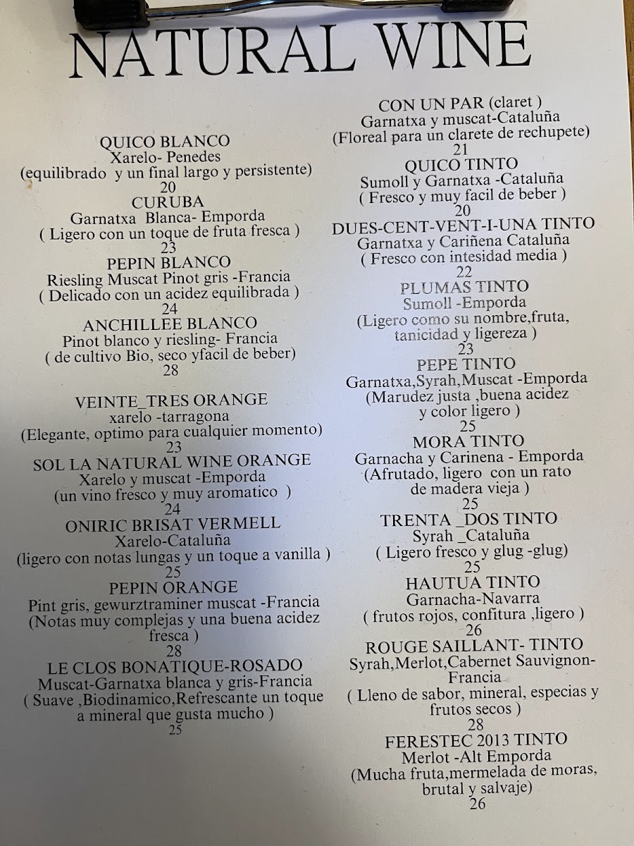 Botànic Photo Menu 1