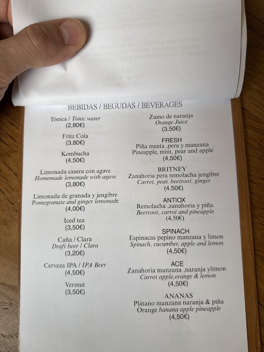 Botànic Photo Menu 7