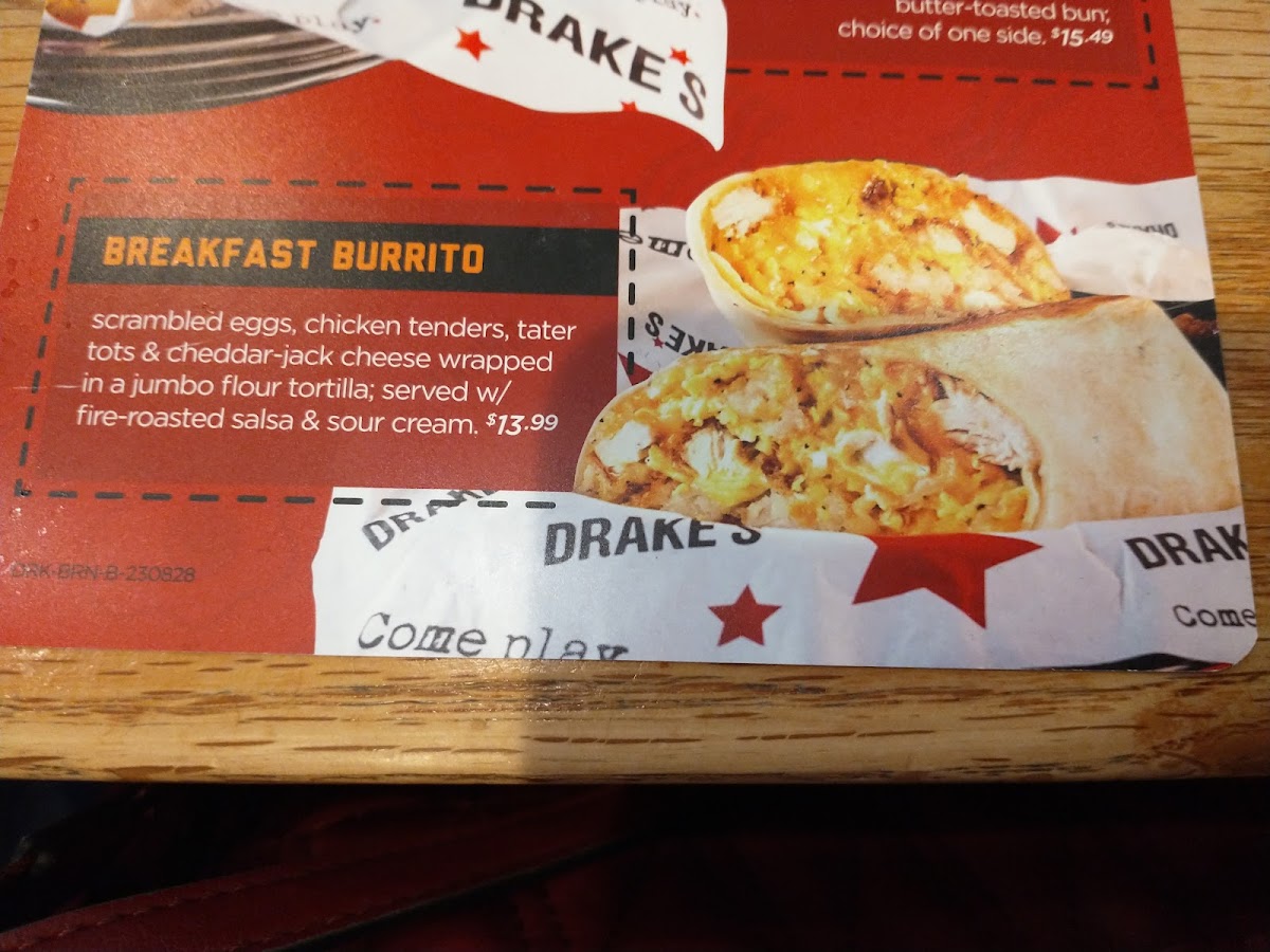 Drake’s Keystone Photo Menu 10
