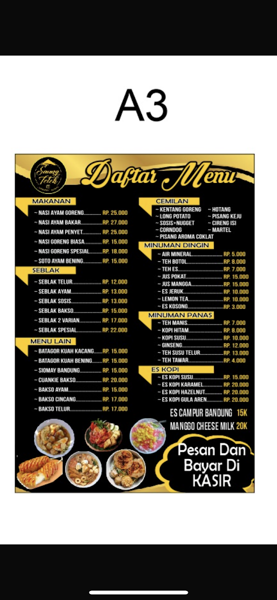 SEBLAK TETEH(SAUNG TETEH) Photo Menu 1