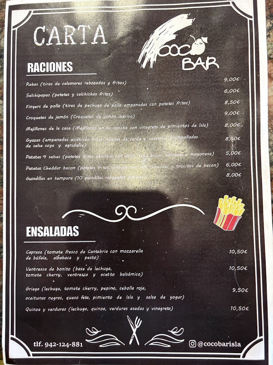 Cocobar Isla Photo Menu 4