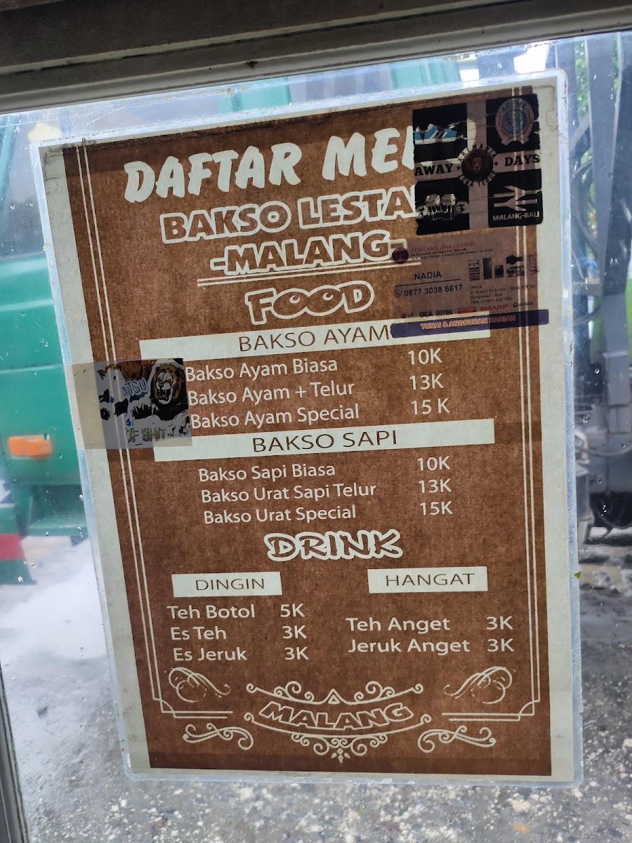 Bakso Lestari Malang Photo Menu 1