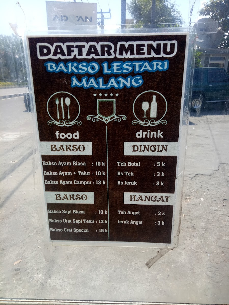 Bakso Lestari Malang Photo Menu 2