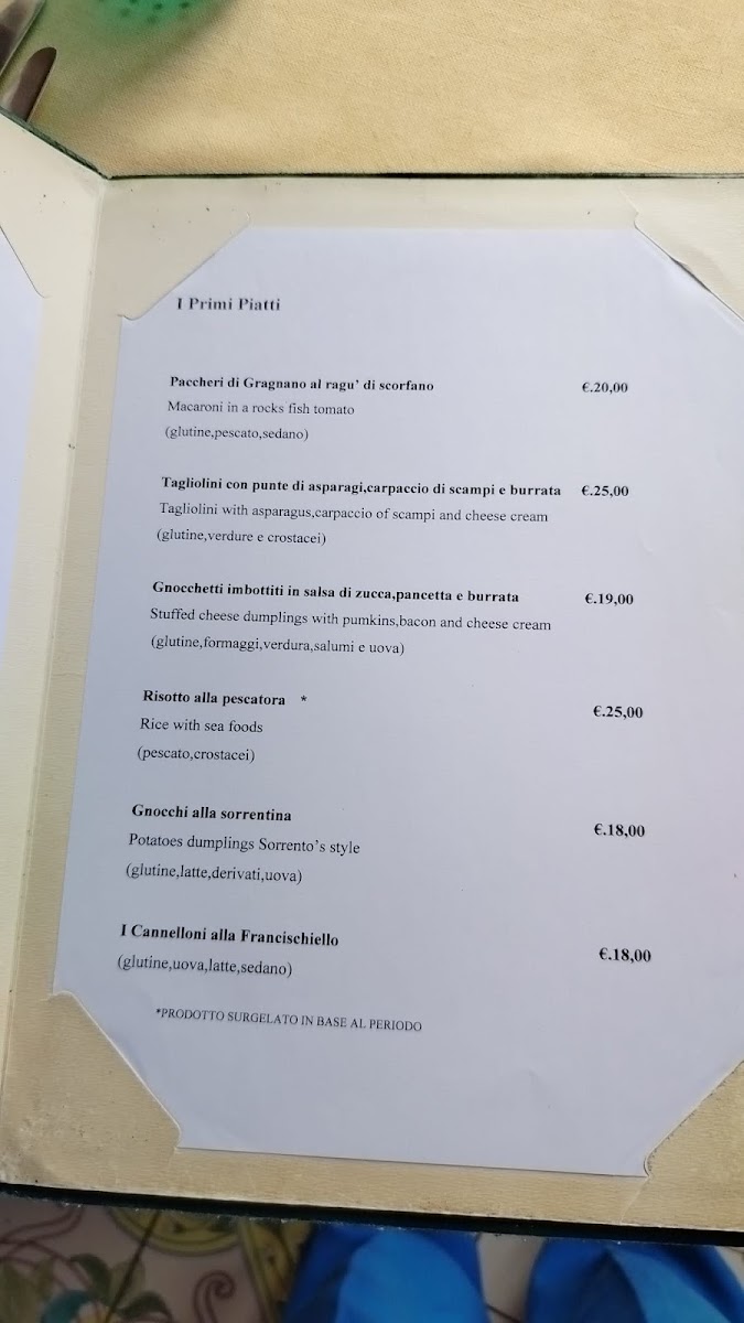Antico Francischiello Photo Menu 2