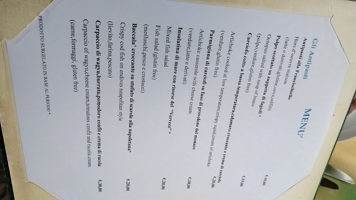 Antico Francischiello Photo Menu 9