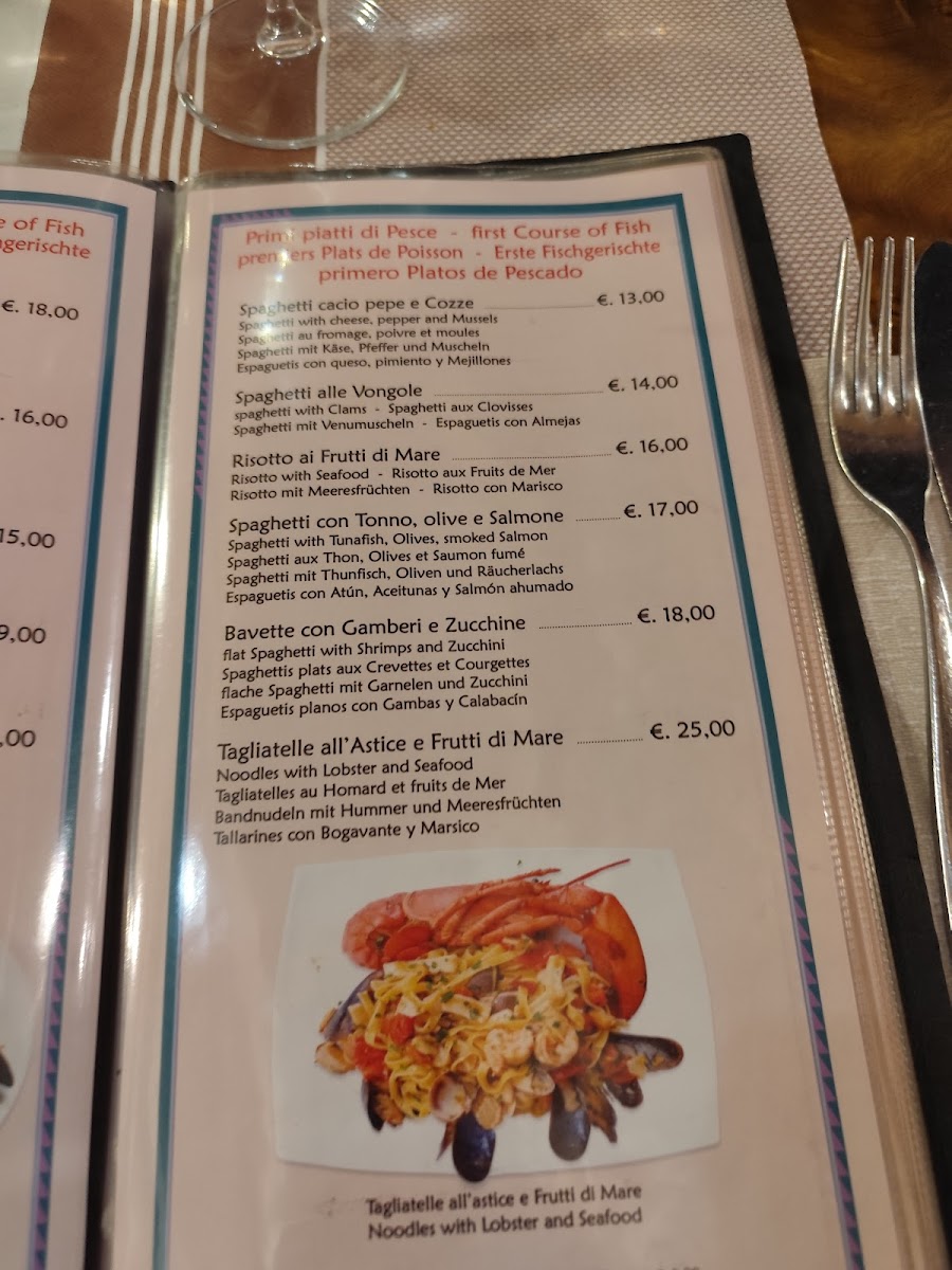 Trattoria Bella Venezia Photo Menu 1