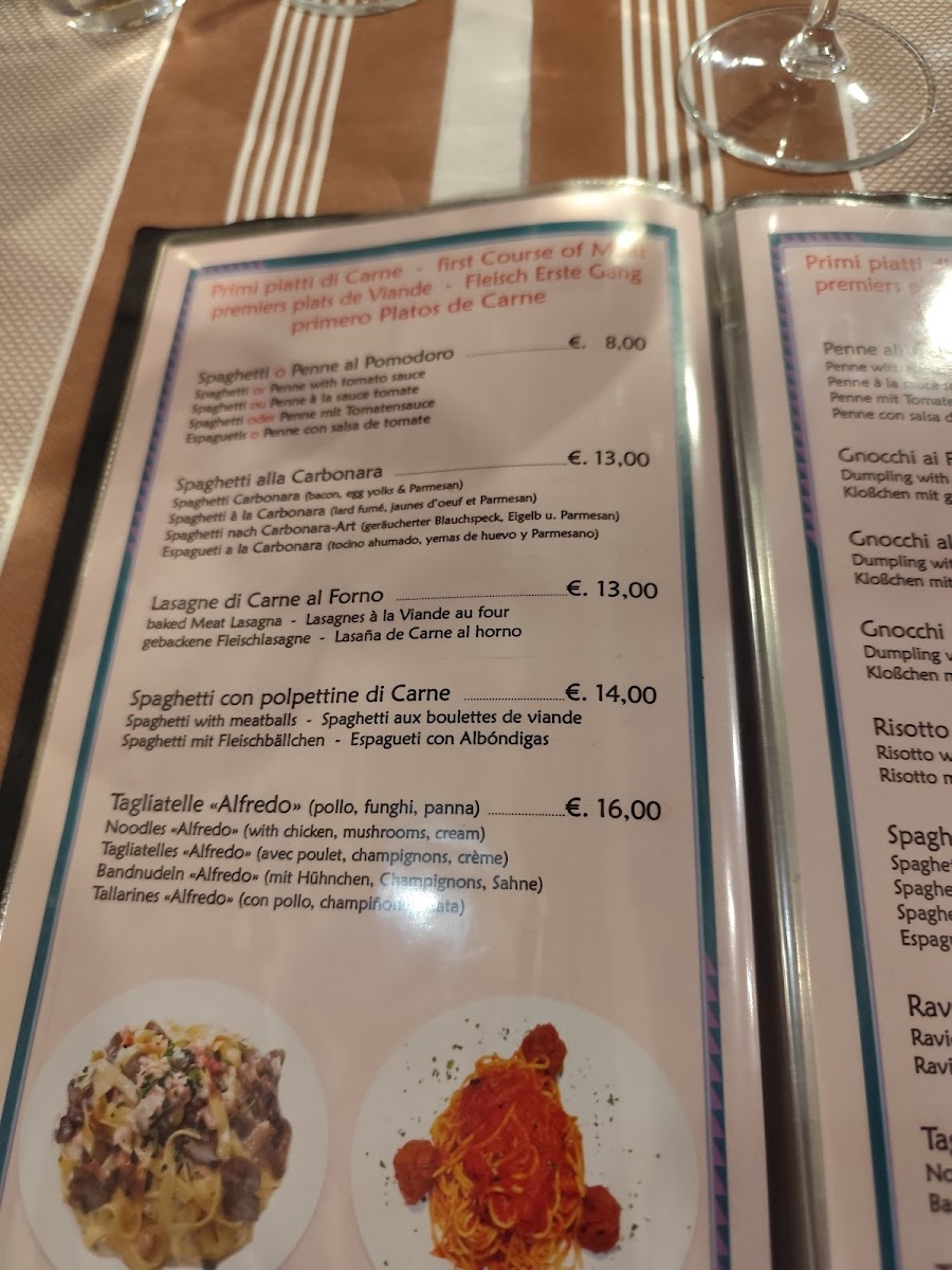 Trattoria Bella Venezia Photo Menu 2