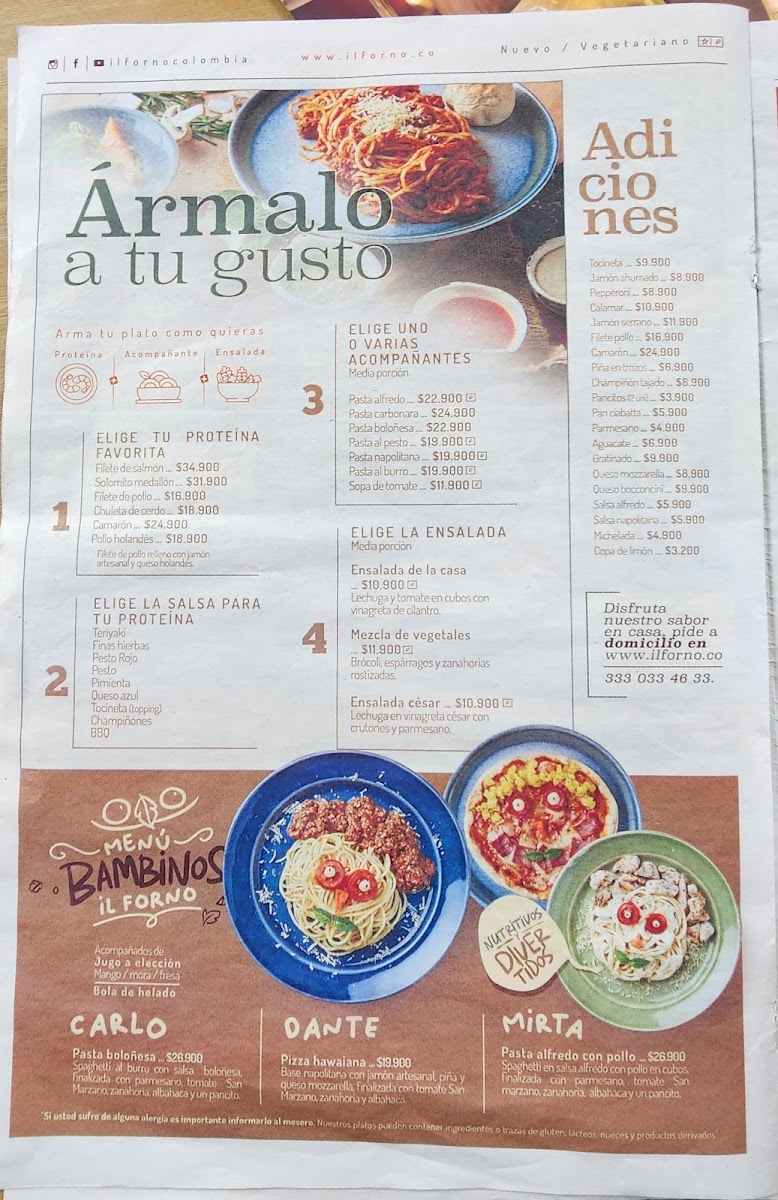 Il Forno Photo Menu 5