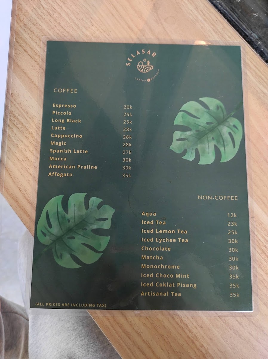 Selasar Coffee & Kitchen Photo Menu 5