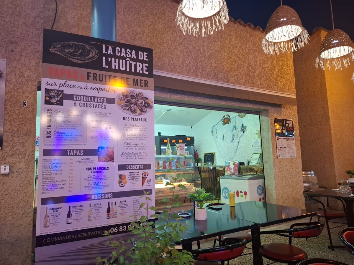 LA CASA DE L'HUÎTRE Photo Menu 6