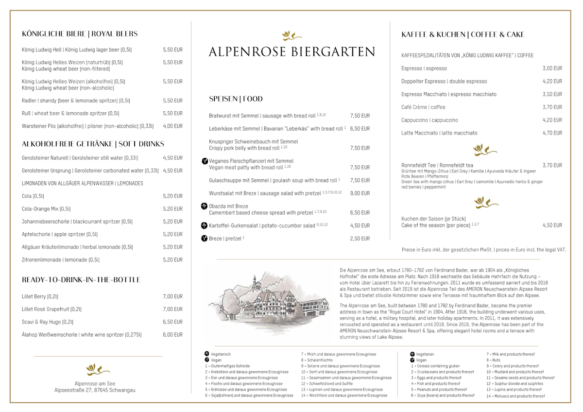 Alpenrose am See Photo Menu 1