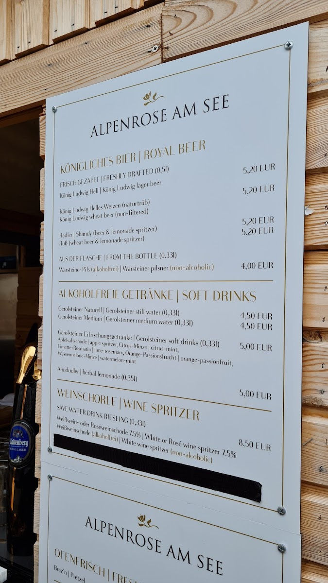 Alpenrose am See Photo Menu 4