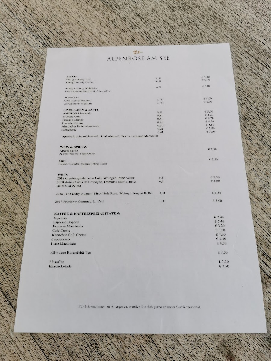 Alpenrose am See Photo Menu 6