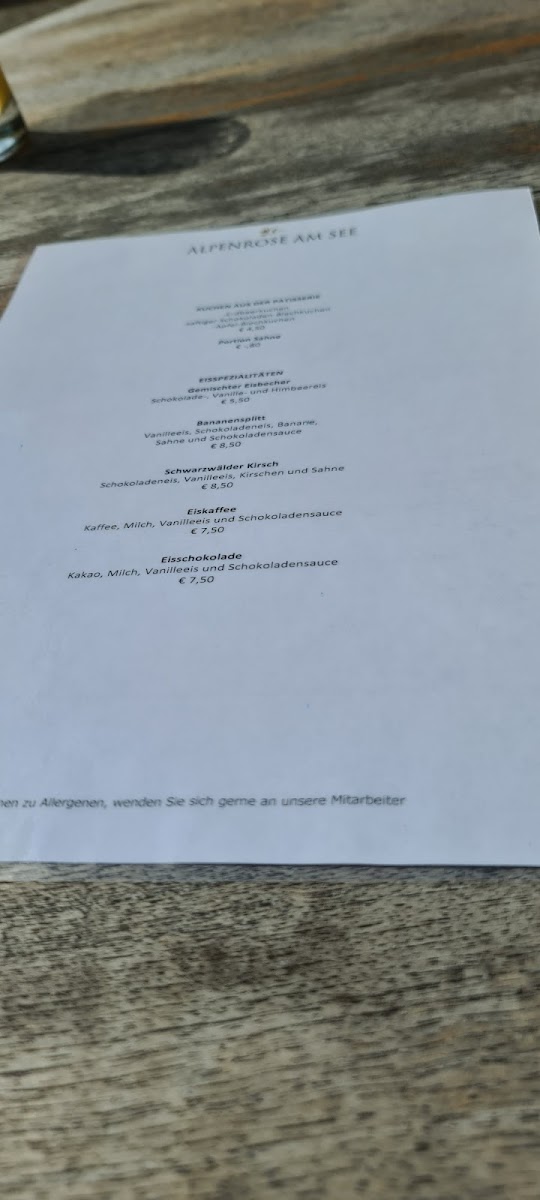 Alpenrose am See Photo Menu 8