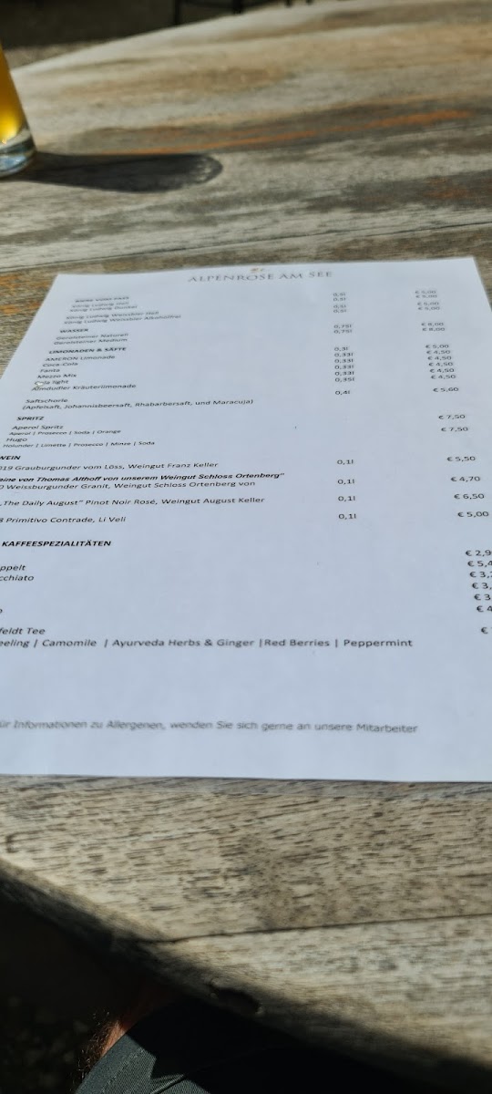 Alpenrose am See Photo Menu 9