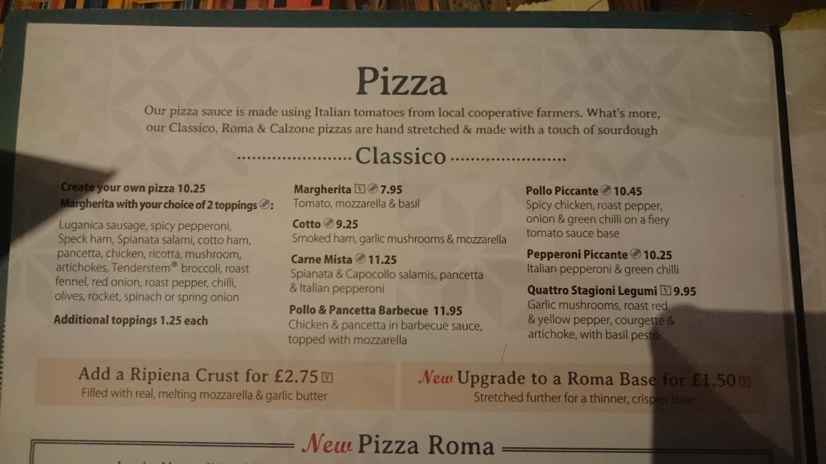 Bella Italia - Milton Keynes Stadium Photo Menu 10