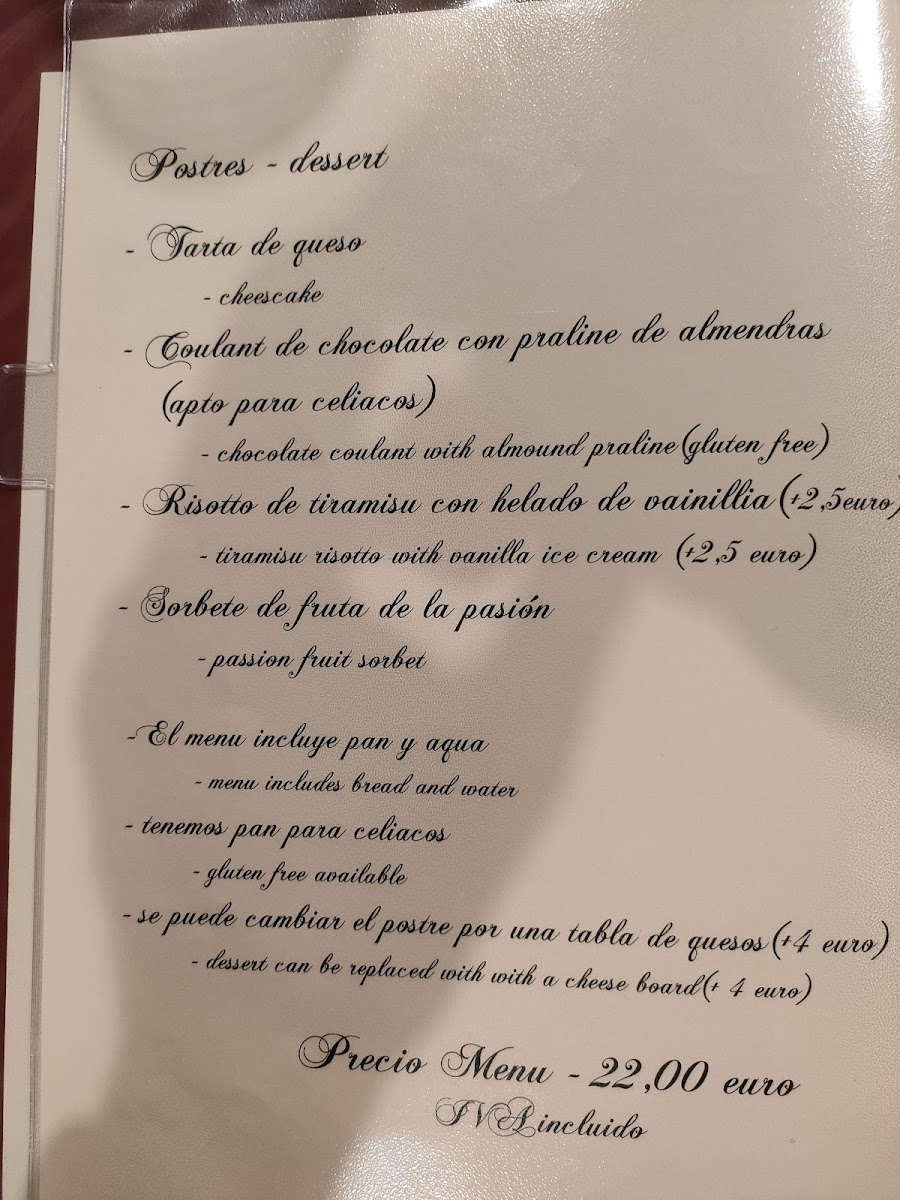 Restaurante Sala Photo Menu 7