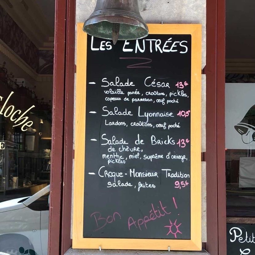 Café de la Cloche Photo Menu 4