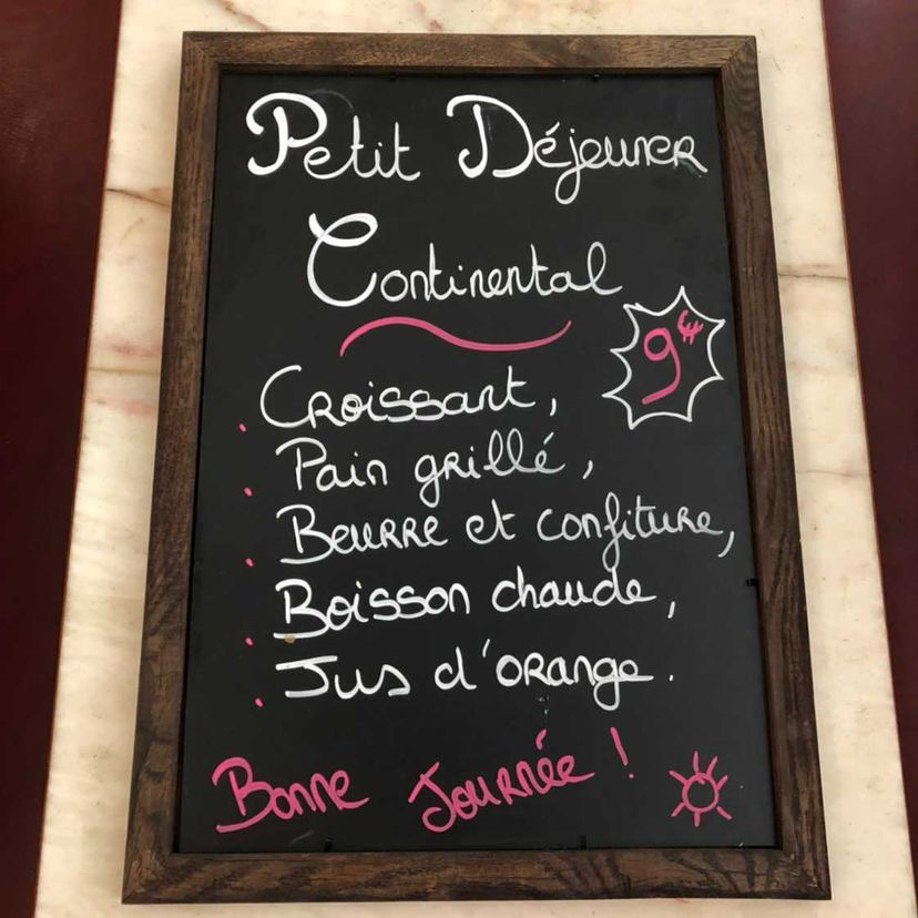 Café de la Cloche Photo Menu 5