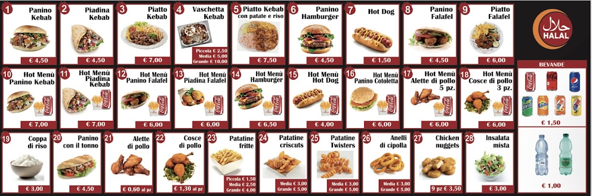 Hot kebab (ROSTICCERIA) Photo Menu 1
