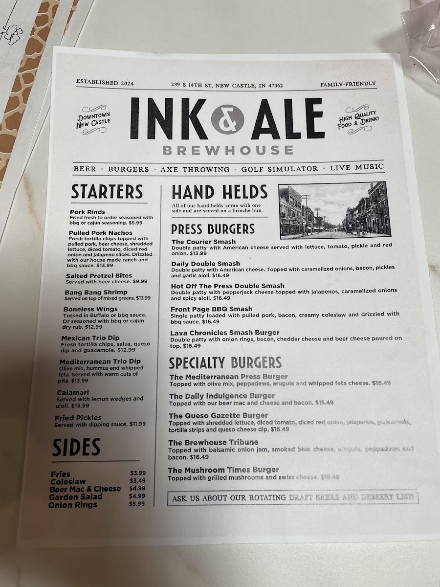 Ink & Ale Brewhouse Photo Menu 6