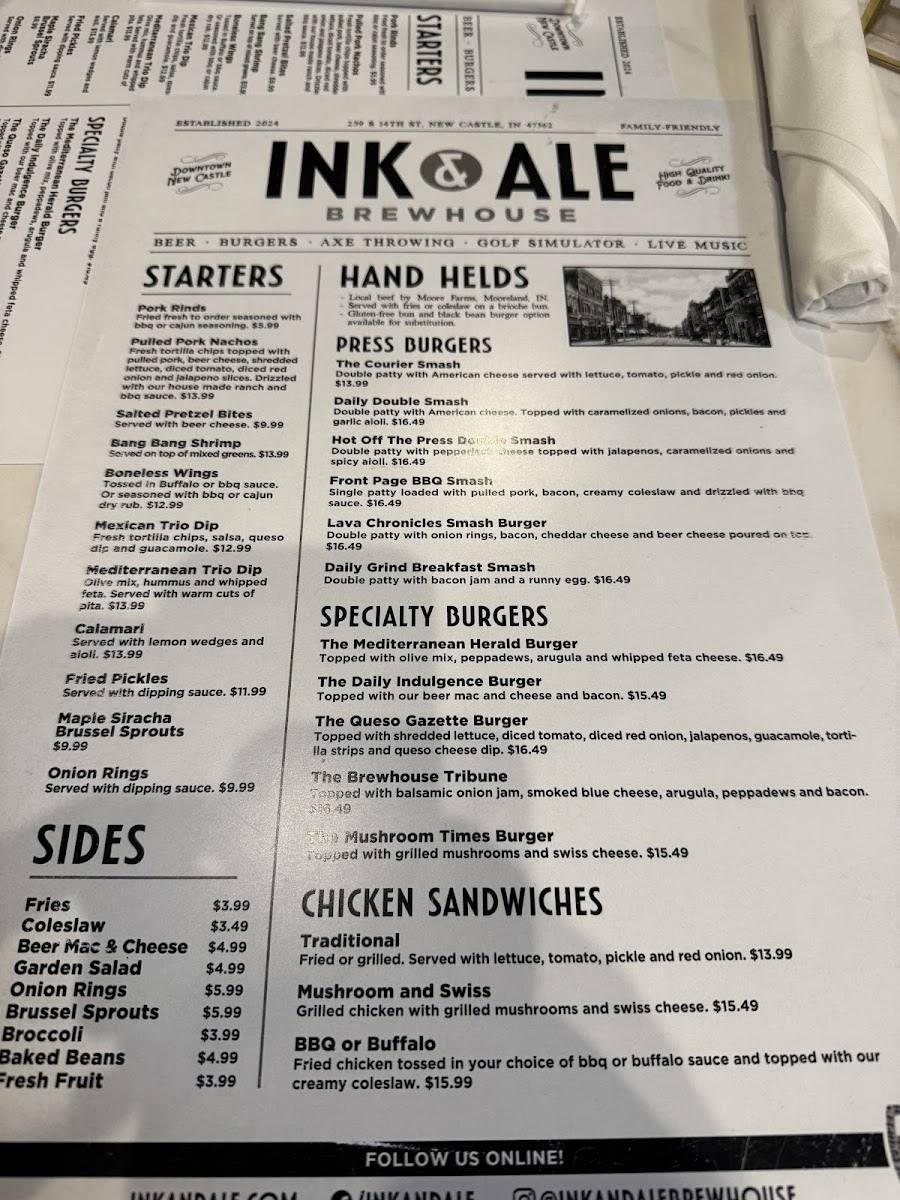 Ink & Ale Brewhouse Photo Menu 7