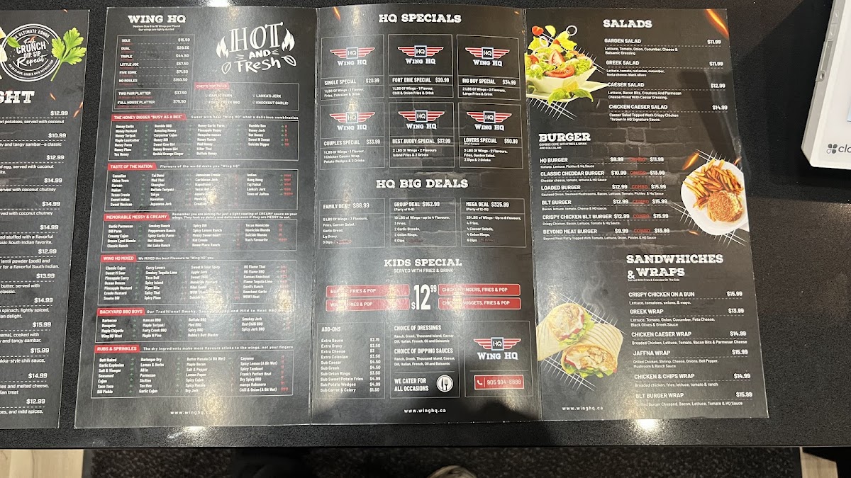 Wing HQ Photo Menu 1