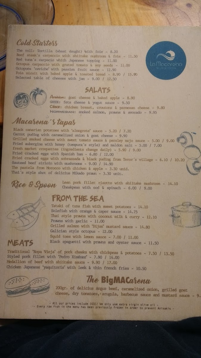 Restaurante La Macarena Photo Menu 8